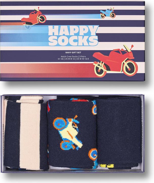 Immagine prodotto Happy Socks Set regalo Navy (confezione da 3, 36 - 40)