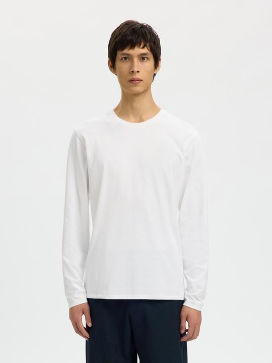 Actual product image Selected Slhnewpima Ls O-Neck Tee Ex Noos (XL)