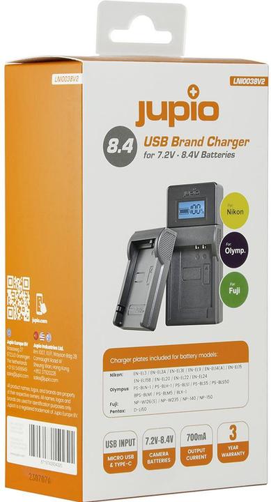 Produktbild Jupio LNI0038 V2 -USB-laturi (Kamera Akku Ladegerät)