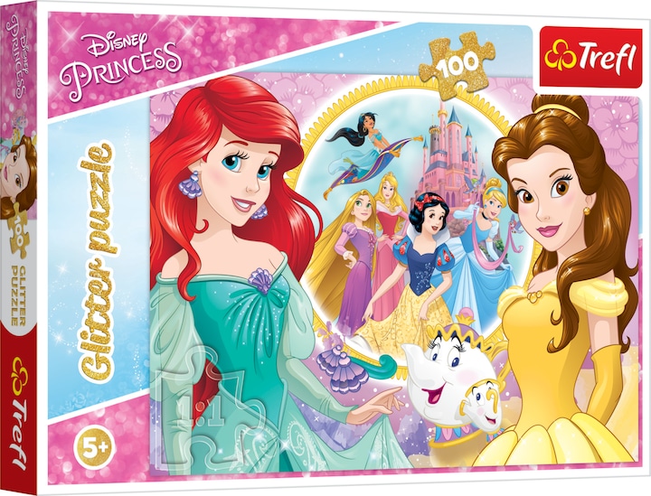 Trefl Glitzer Puzzle 100? Disney Arielle die (100 Teile)