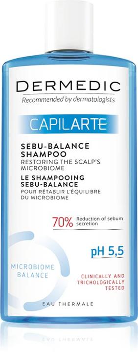 Actual product image Dermedic Capilarte Deep Cleansing Shampoo 300 ml - for Oily Scalp (Liquid shampoo, 300 ml)