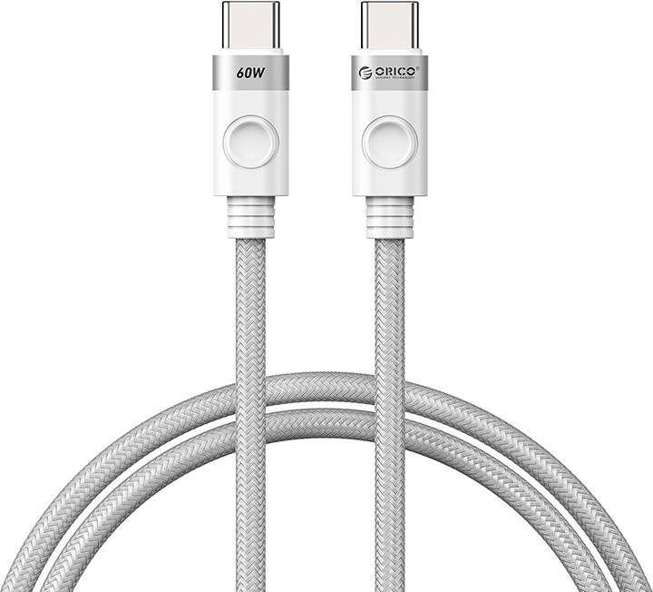 Orico 60W USB-C to USB-C charging cable (white) (1 m, USB 2.0, 60 W)
