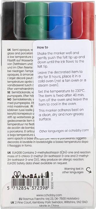 Produktbild Creativ Company Porzellanmarker und Glasmarker 4 Stück (4x)