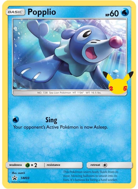 Actual product image Pokémon 25th Anniversary Alola Starters 3 Pack Jumbo Promos (EN) (English, Booster Pack)