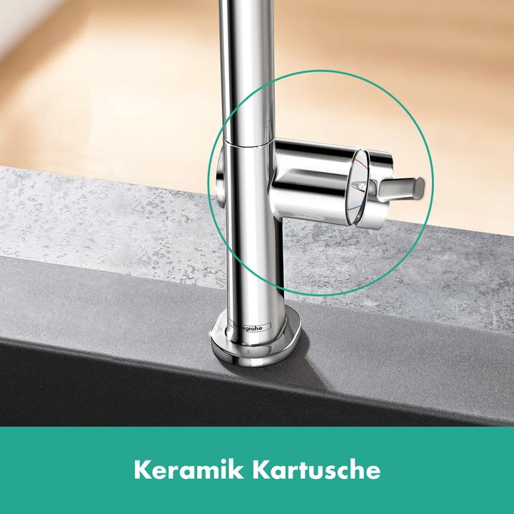 Produktbild hansgrohe Talis M54 Einhebel-Küchenmischer 270, Niederdruck Warmwasserbereiter, Ausziehauslauf, 1je