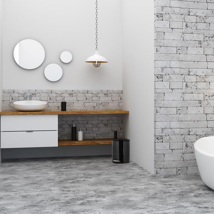 Actual product image Relaxdays Bathroom Bin, Push Function (5 l)