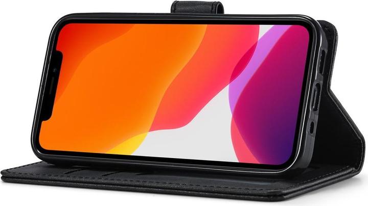 Actual product image Ueli Express iPhone 12 / iPhone 12 Pro book case Case genuine leather with card slot black (Apple iPhone 12 Pro, Apple iPhone 12)