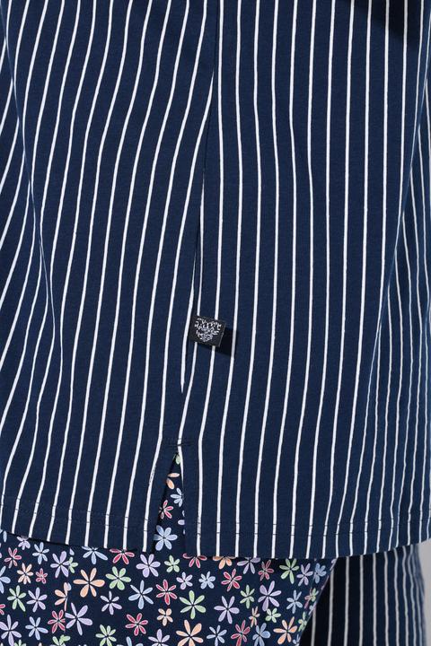 Actual product image Ulla Popken Mixed Print Short Sleeve Two Piece Pajama Set (50, 52)