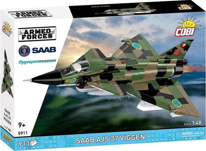 Actual product image Cobi Kampfjet SAAB AJS 37 Viggen - Klemmbausteine