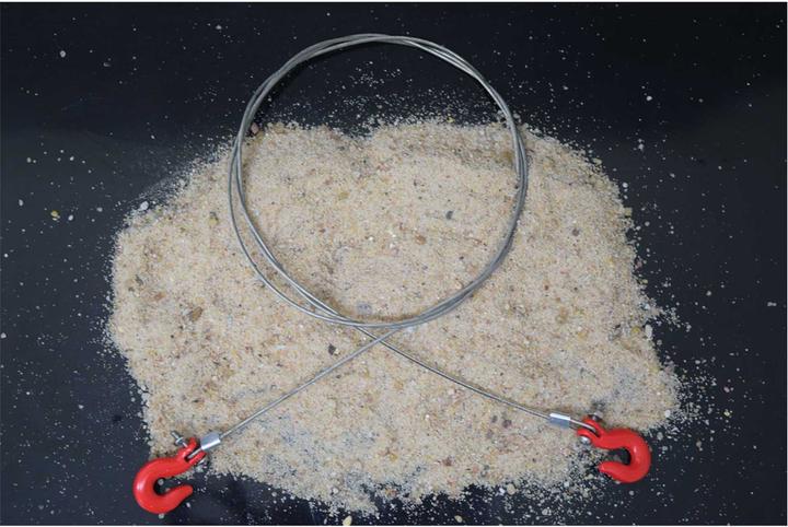 Produktbild Absima Stahlkabel mit Schwerlasthaken 84cm 1:10