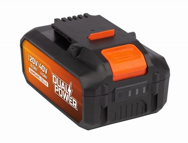 Produktbild Powerplus Dual Power Akku 2x20V 8.0/4.0Ah (20V & 40V Geräte) (20 V)