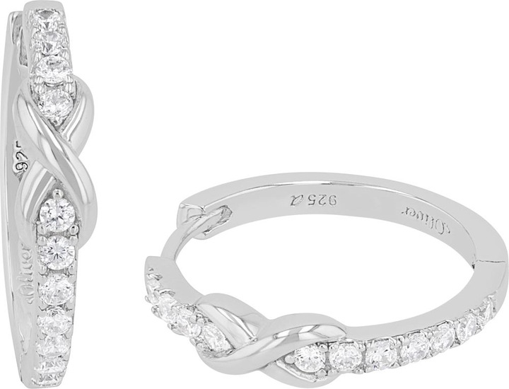 Produktbild S.Oliver Ohrschmuck für Damen, 925 Sterling Silber, Zirkonia (synth.) | Infinity (925er Silber)