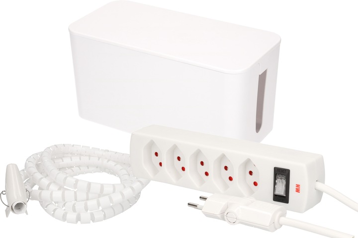 Image du produit Max Hauri Cable Home cable management set : small box + safety line + spiral conduit