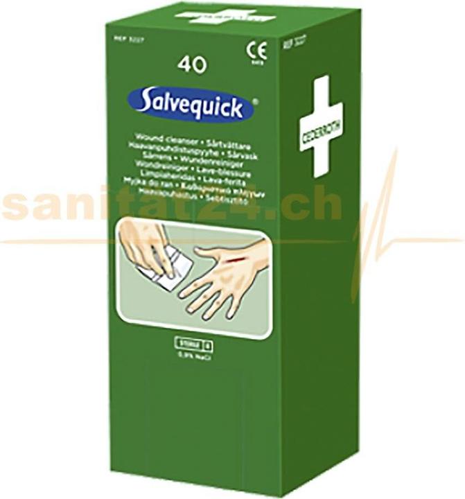 Produktbild Salvequick Wundreiniger sterile physiologische Kochsalzlösung (40 x)