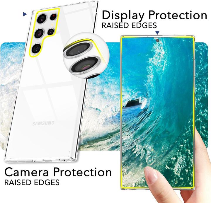 Produktbild Nalia Klare Transparente Hybrid Hülle (Samsung Galaxy S24 Ultra)