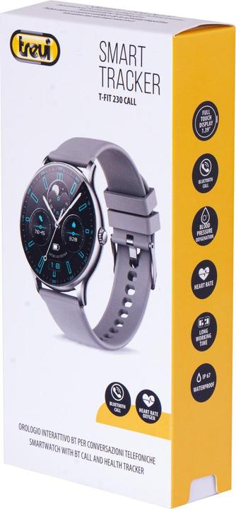 Actual product image Trevi T-Fit 230 Call Smart Fitness Band Silver (45 mm)