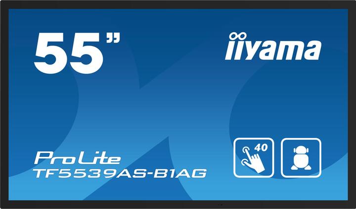 iiyama 139cm (54.6") TF5539AS-B1AG 16:9 M-Touch 2xHDMI+Dp (3840 x 2160 Pixels, 54.60")