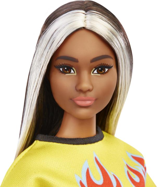 Produktbild Barbie Fashionista Puppe - gelbes Top und karierter Rock