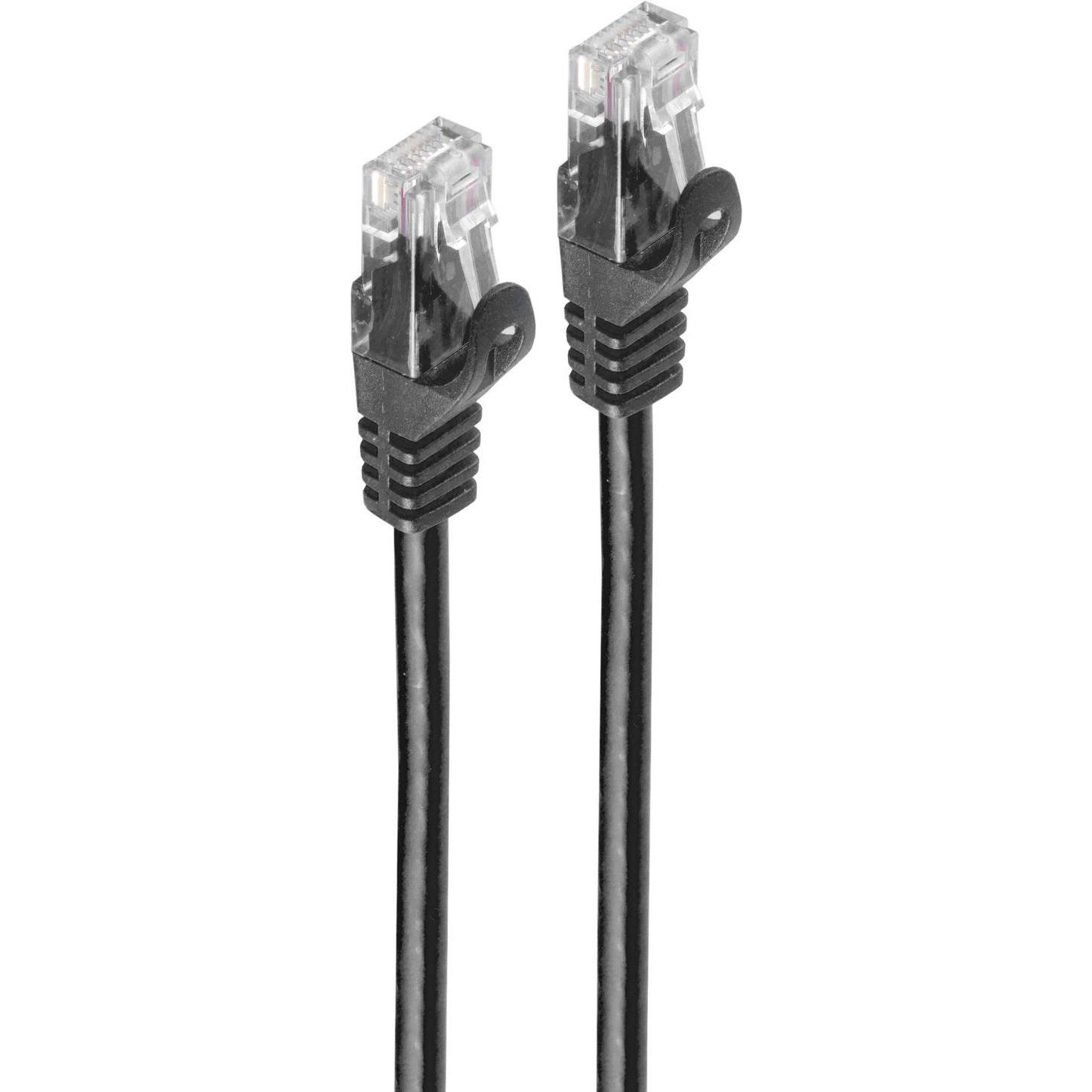 Thumbnail - Shiverpeaks BASIC-S Patchkabel Kat. 6A, U/UTP, schwarz 15,0 m, mitCat.7 Rohkabel, Belegung: EIA/TIA 568B, Kabel (U/UTP, ...