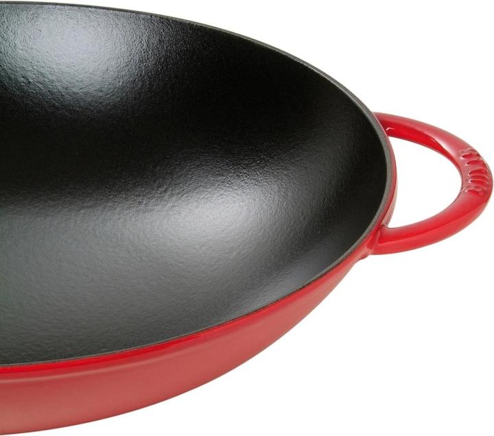 Actual product image Staub Wok Kirsch-Rot mit Glasdeckel 5.7 lt., 37cm (Wok)