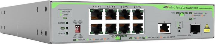 Produktbild Allied Telesis ALLIED Gigabit Unmanged Switch with 10G uplink 8x 100M/1G-T 1x 100M/1/2.5/5/10G-T 1x SFP+ with inter (10 Ports)