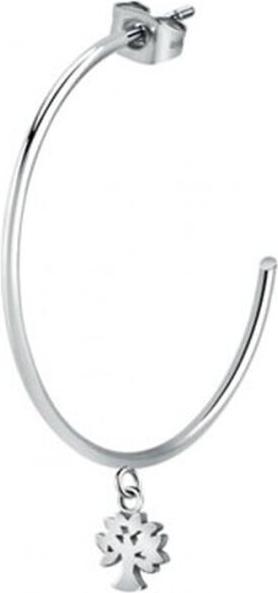 Image du produit La Petite Story Boucles d'oreilles simples en acier avec le pendentif Arbre de vie LPS02AQM19 (L)