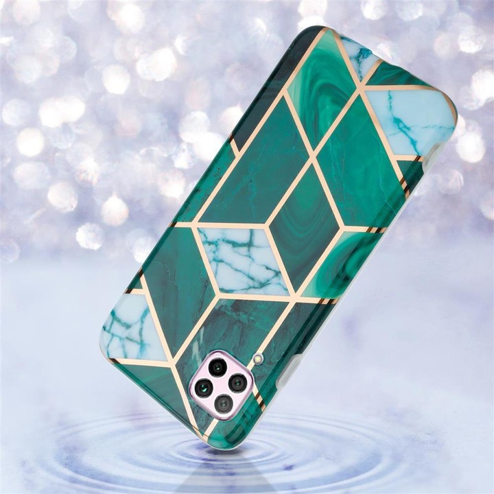 Image du produit Cadorabo Couverture IMD TPU Marbre coloré (Huawei P40 Lite)