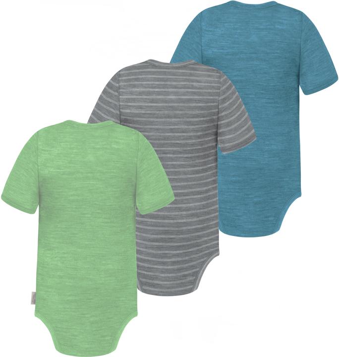 Produktbild Normani 3er Set Baby Merino Body Kurzarm „Tauranga" - 9295 (80)