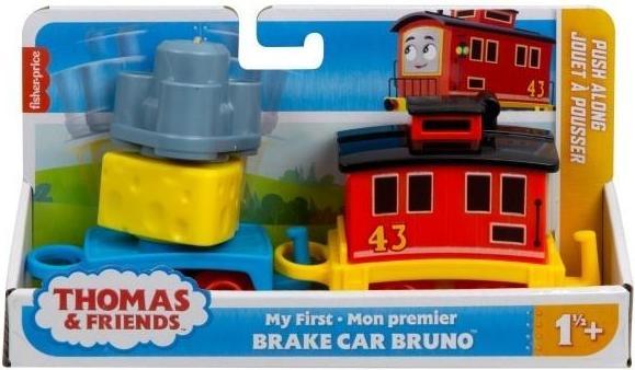 Produktbild Fisher-Price Thomas & Friends Toddler Toy My First Brake Car Bruno Push-Along Vehicle with Stacking Cargo for Pre