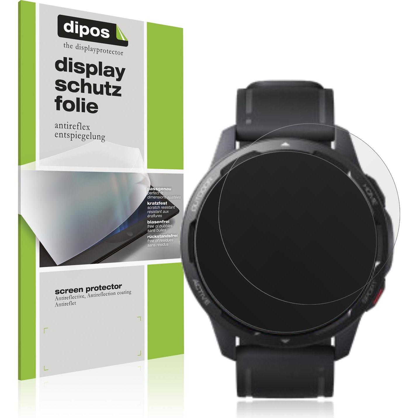 Dipos Displayschutzfolie Antireflex, Smartwatch Schutzfolie, Transparent