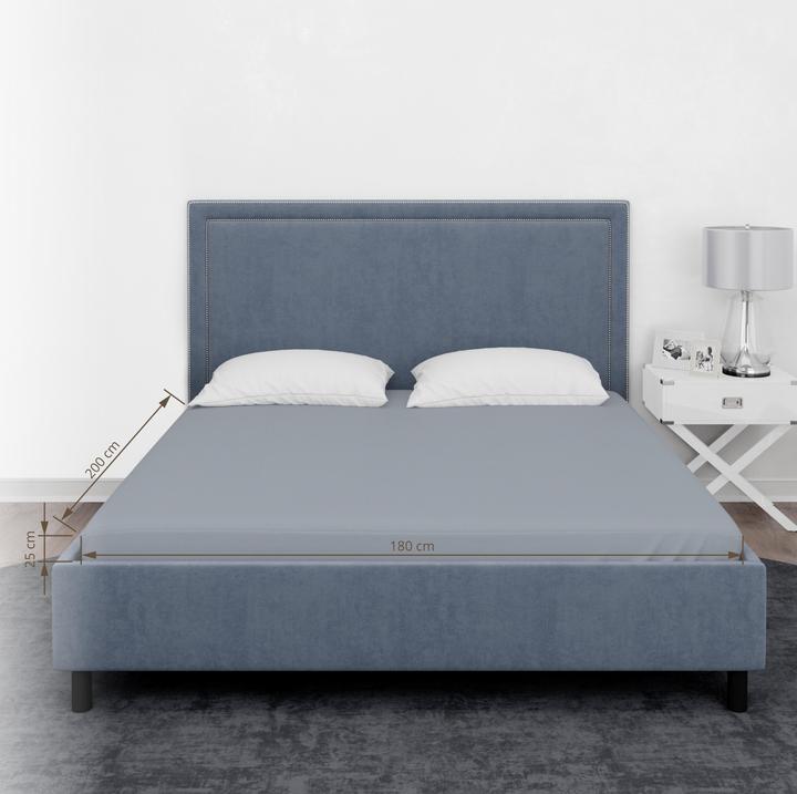 Produktbild Domoletti FITTED SHEET SATEEN 180X200+25 GREY