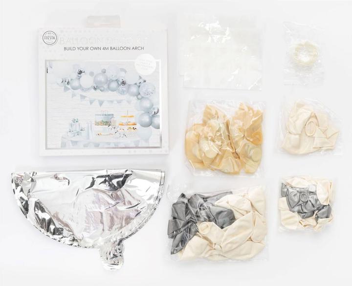 Produktbild Globos Europe Ballonbogen-Set Silber (71 x)