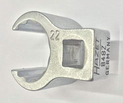 Produktbild HAZET Ringschlüssel ∙ Doppelsechskant ∙ offen 848Z-22 ∙ Vierkant10 mm (3/8 Zoll) ∙ Aussen Doppel-Sec… (22 mm)
