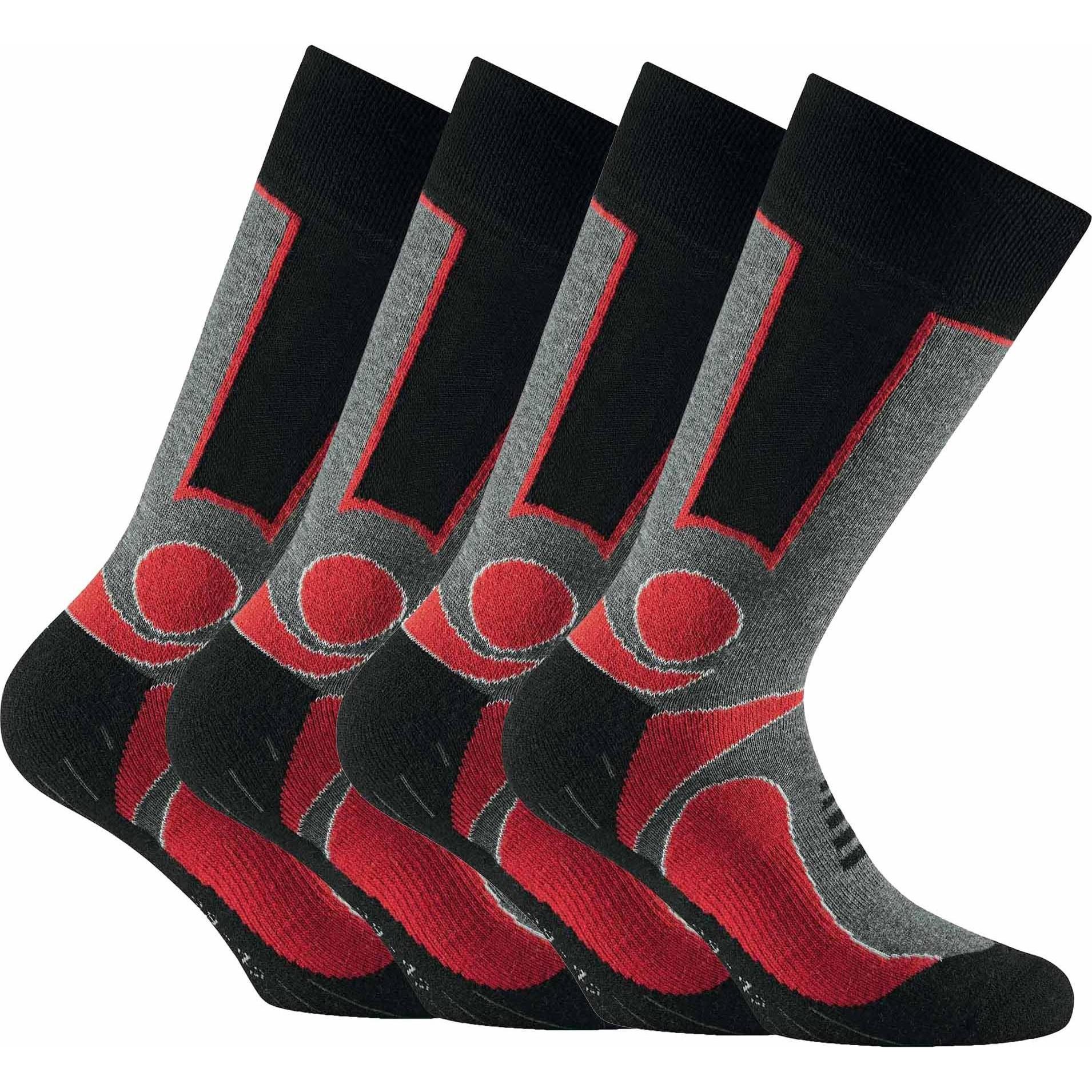 Rohner, Herren, Sportsocken, Socken Sportlich Bequem sitzend (35 - 38), Rot