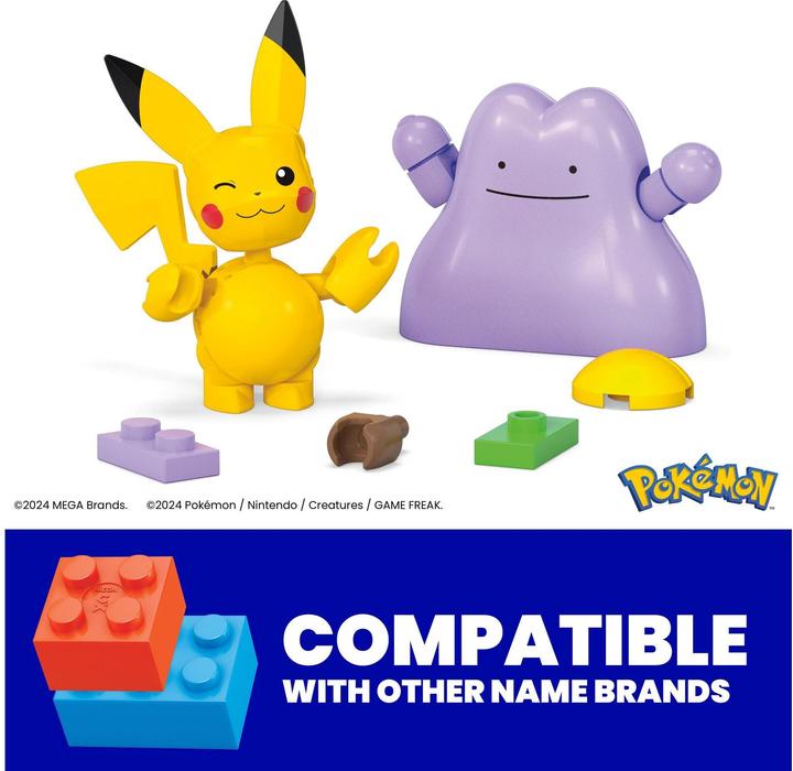 Produktbild MEGA Pokémon 2er Pokéball Set - Pikachu und Ditto