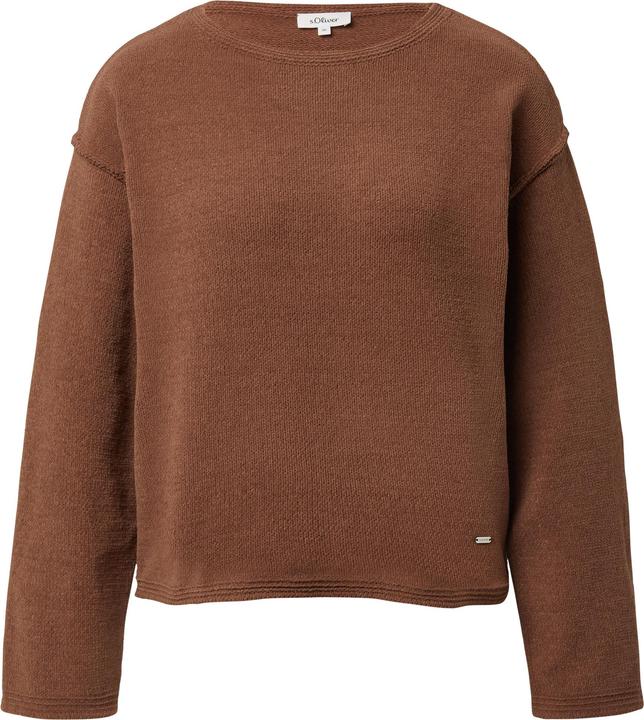 Produktbild s.Oliver Strickpullover Weicher Strickpullover mit Naht-Details (34)