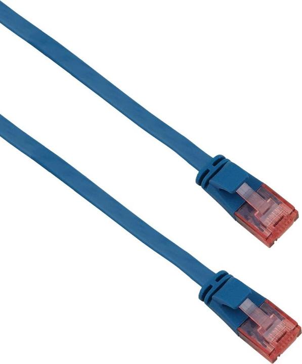 Produktbild Helos ultra flaches Patchkabel U/UTP Cat 6 blau 0,5m (U/UTP, CAT6, 0.50 m)