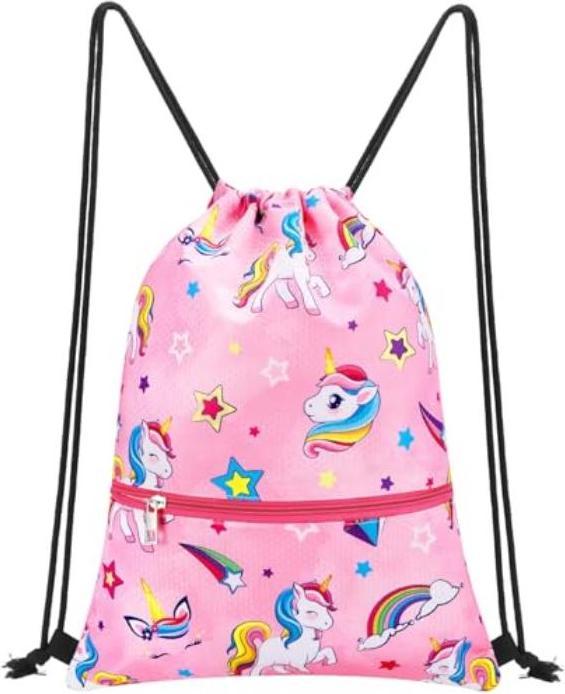 Produktbild Only-Bags.Store Turnbeutel mit Kordelzug für Kinder - Sportbeutel Wasserdichter Beutel mit Kordelzug