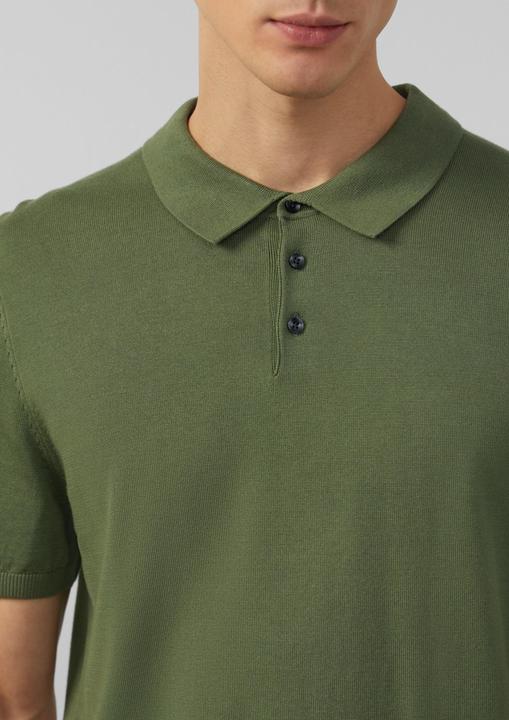 Produktbild s.Oliver Strickpullover Feinstrick-Poloshirt aus Baumwoll-Modalmix (M)