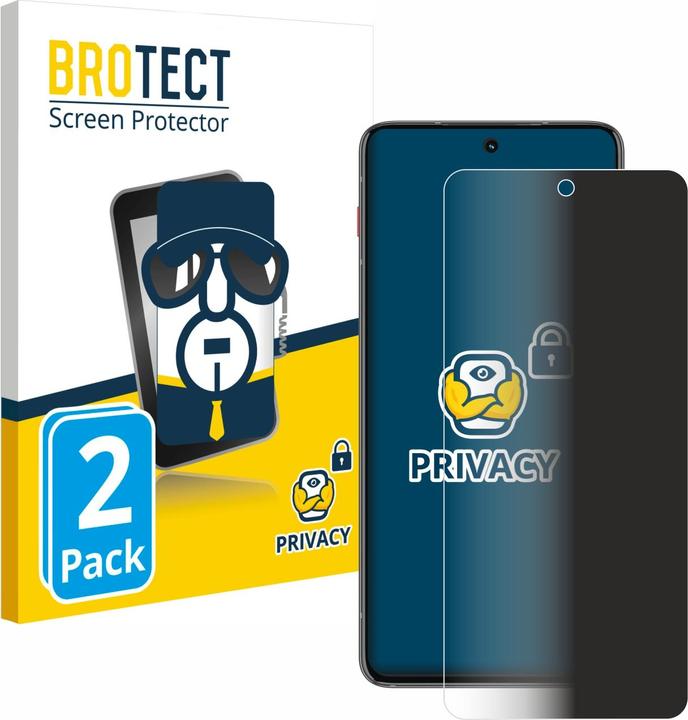 Image du produit BROTECT Film anti-regards Anti-Spy Privacy Film de protection contre la lumière bleue (2 pcs, Motorola ThinkPhone)
