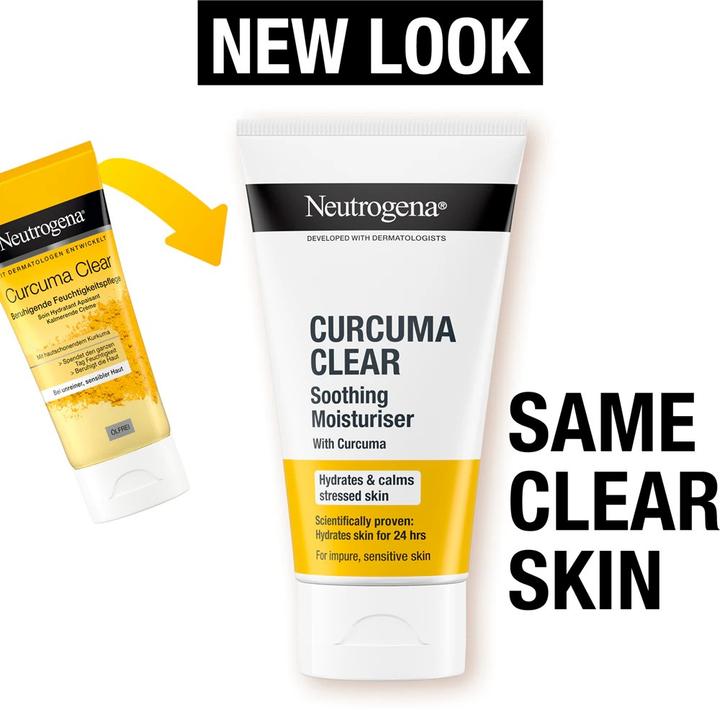 Actual product image Neutrogena Curcuma Clear Soothing Moisturiser (75 ml, Day cream)