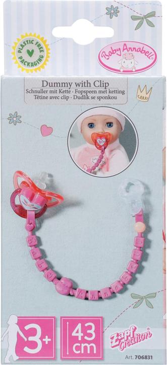 Produktbild Baby Annabell Schnuller mit Clip