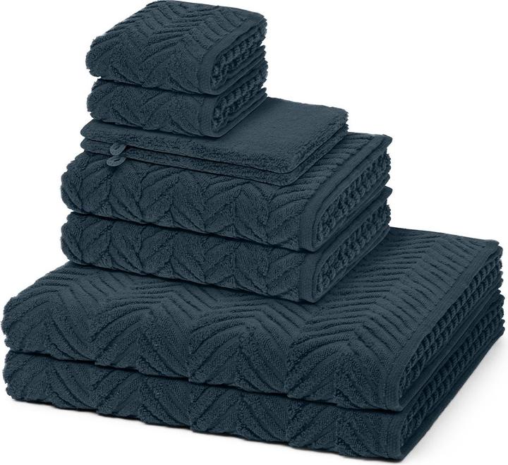 Ross Sensual Skin 2 X Wasch- 2 X Gäste- 2 X Dusch- 2 X Handtuch im Set (16 x 22 cm, 30 x 50 cm, 50 x 100 cm, 75 x 140 cm)