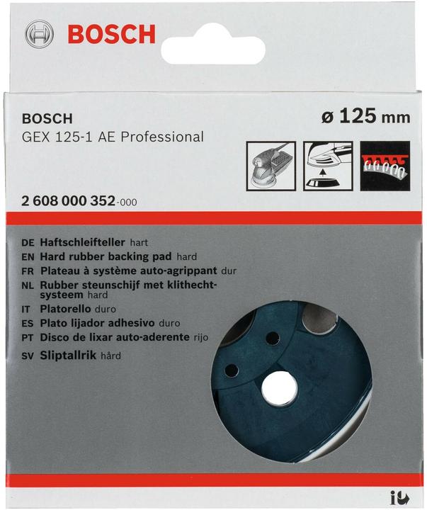 Produktbild Bosch Professional Zubehör Schleifteller hart, 125 mm, für GEX 125-1 AE Professional