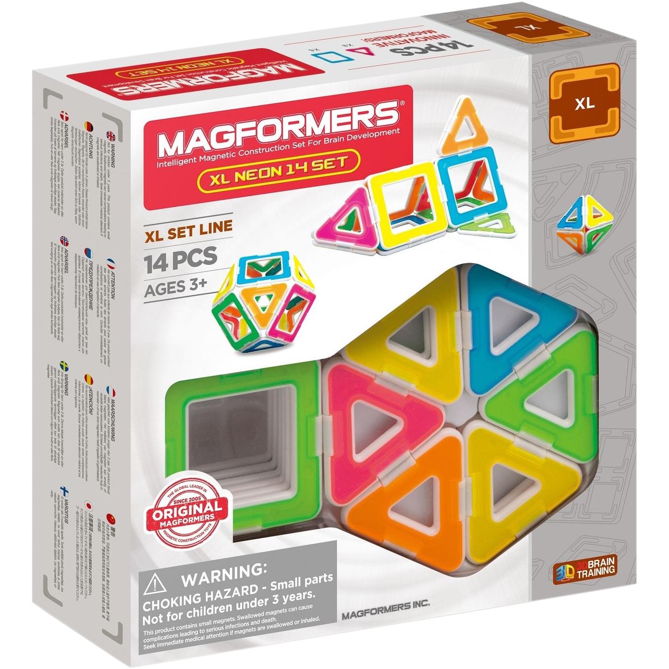 Magformers MAGFOR XL Neon 14 Set