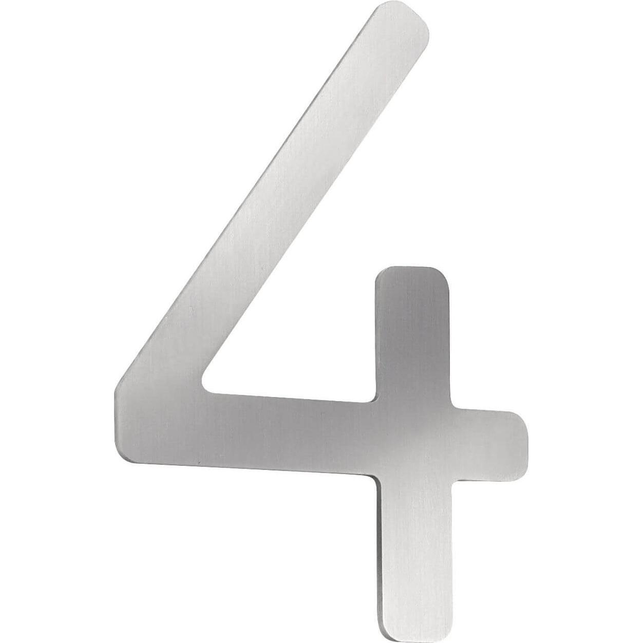 CMD, Hausnummer + Türschild, Hausnummer Klein IP44 Edelstahl Made in Germany CMD-4