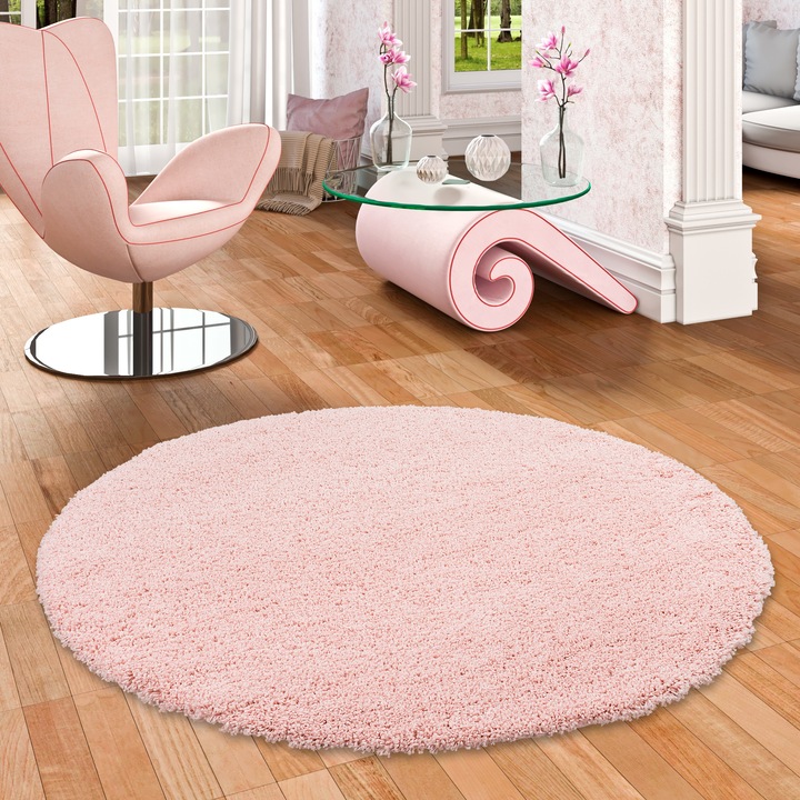 Actual product image Pergamon Long pile shaggy carpet Luxury (Ø 80 cm)