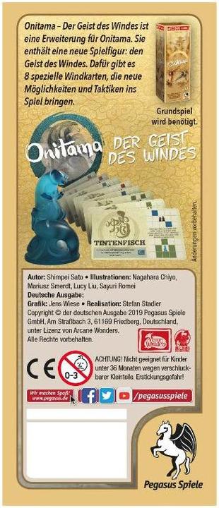 Produktbild Pegasus Onitama: Der Geist des Windes (Deutsch, 2 Spieler)