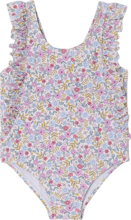 Immagine prodotto Vertbaudet Mädchen Baby Badeanzug mit Volants, Blumenprint (86)