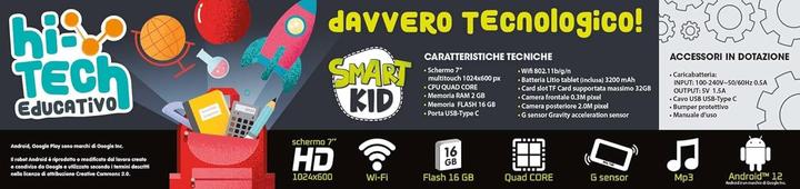 Actual product image Lisciani Hi Tech Educational My Tab 7"Smart Kid (German)